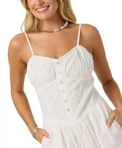 O'neill Camden Embroidered Minidress In White