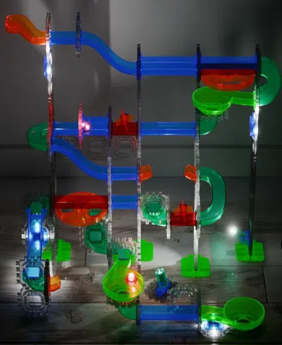 Discovery Mindblown Glow Roll Marble Run Light-up Construction Set, 92-pieces In Multi