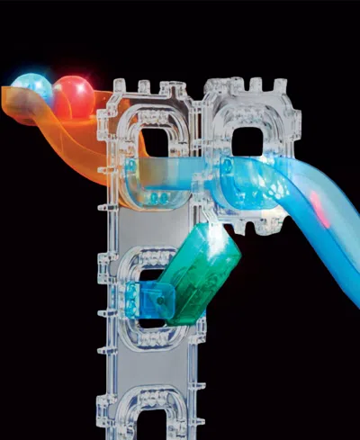 Discovery Mindblown Glow Roll Marble Run Light-up Construction Set, 92-pieces In Multi
