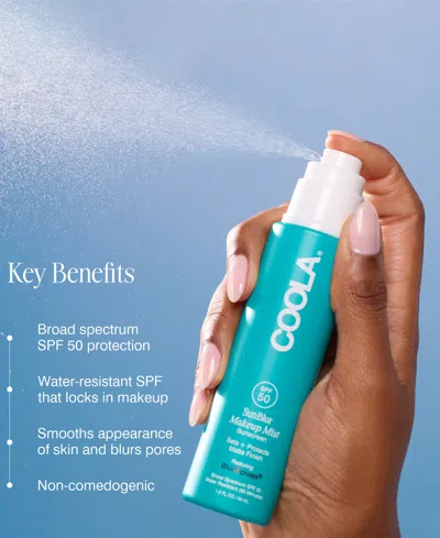 Coola Sunblur Makeup Setting Mist Spf 50, 1.15 Oz. In Transparent