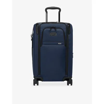 Tumi Navy Alpha Dual Access Expandable Cabin Suitcase 55cm In Pattern