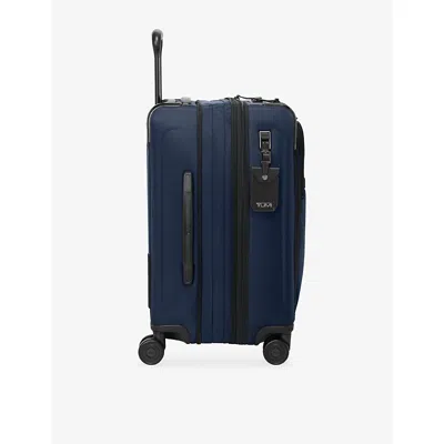 Tumi Navy Alpha Dual Access Expandable Cabin Suitcase 55cm In Pattern