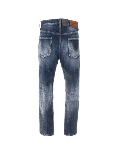 Dsquared2 Pants 5 Pockets In Blue