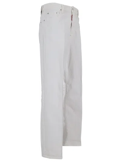 Dsquared2 Pants 5 Pockets In White
