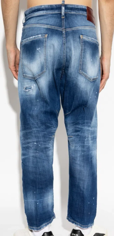 Dsquared2 Pants 5 Pockets In Blue