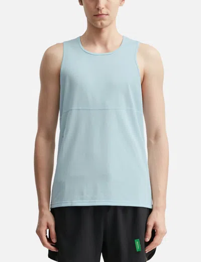 District Vision Paneled Training Singlet In Blue