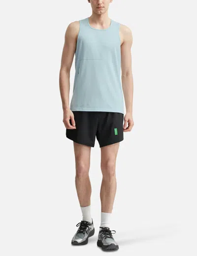 District Vision Paneled Training Singlet In Blue