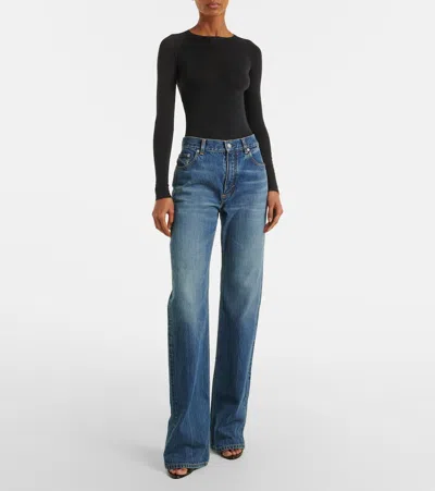 Alaïa Bootcut Jeans In Blue