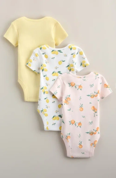 Nordstrom Grow With Me 3-pack Assorted Bodysuits In Multi