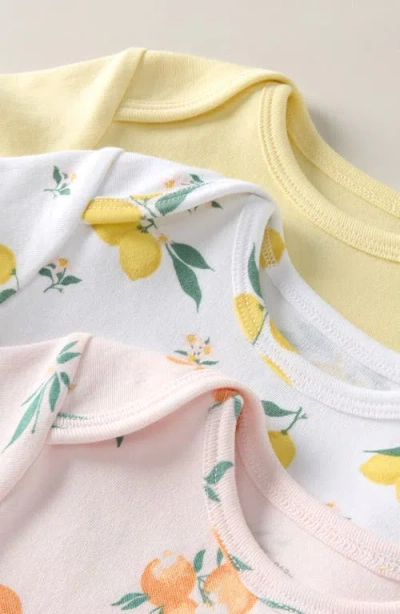 Nordstrom Grow With Me 3-pack Assorted Bodysuits In Multi