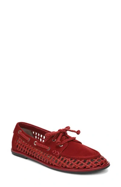 Sam Edelman Bria Boat Shoe In Red
