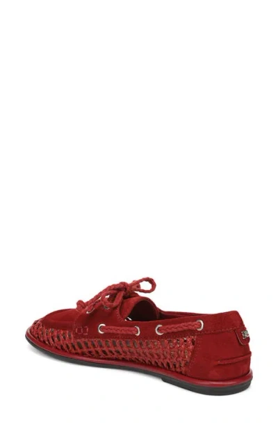 Sam Edelman Bria Boat Shoe In Red
