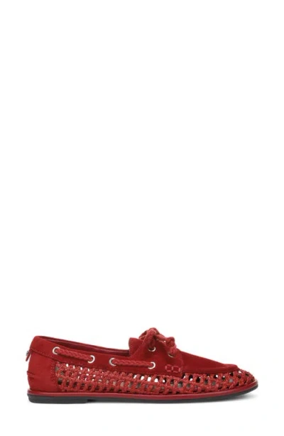 Sam Edelman Bria Boat Shoe In Red
