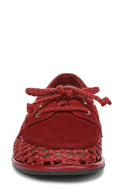Sam Edelman Bria Boat Shoe In Red