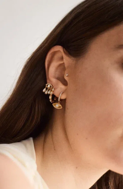 Baublebar Good Intentions Evil Eye Earring Set In Gold