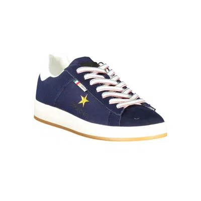Esercito 1659 Blue Polyurethane Men Men's Sneaker In Blue