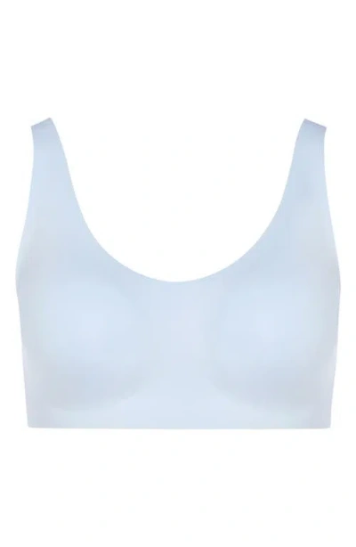 Hanro Invisible Touch Wireless Soft Cup Bra In Blue