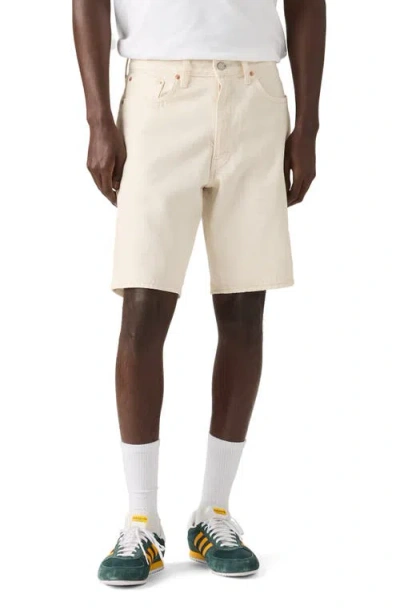 Levi's 501 Original Straight Lightweight Denim Shorts In Neutral