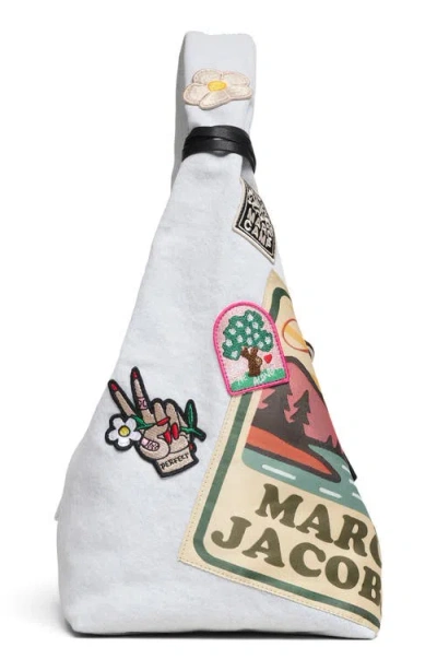 Marc Jacobs The Camp Patchwork Denim Sack Shoulder Bag In Multi