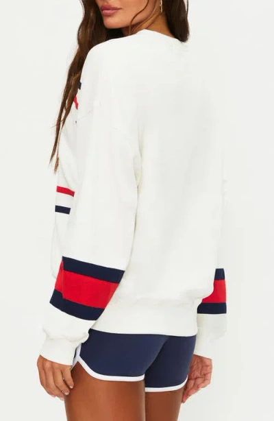 Beach Riot Devyn Oversize Sweatshirt In Neutral