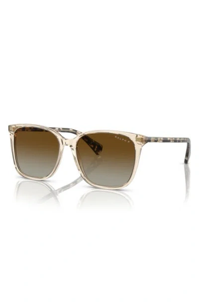 Ralph 56mm Polarized Square Sunglasses