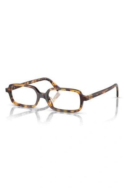 Miu Miu 51mm Rectangular Sunglasses In Multi