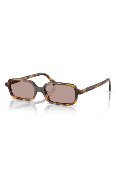 Miu Miu 51mm Rectangular Sunglasses In Multi