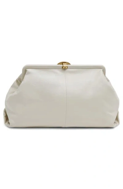 Aimee Extra Large Full Circle Frame Clutch In White