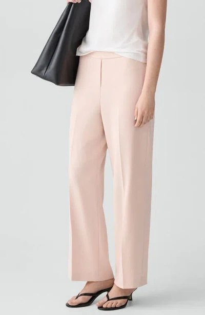 Theory Pull-on Wide Leg Pants In Pink
