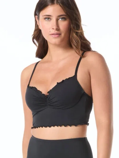Coco Reef Lavish Crop Top In Black