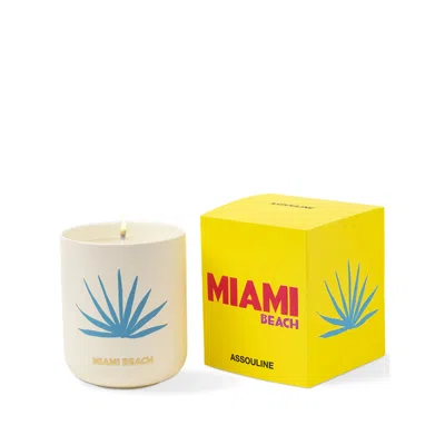 Assouline Miami Beach Travel From Home Candle In Transparent