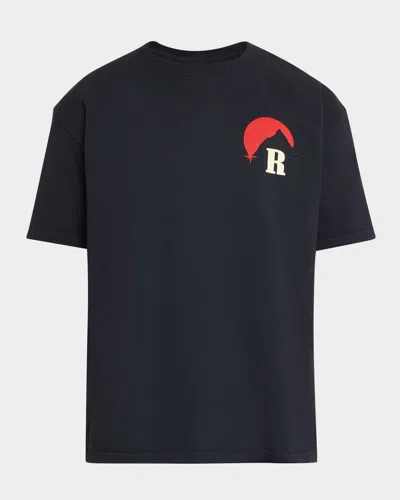 Rhude 'moonlight' T-shirt In Blue