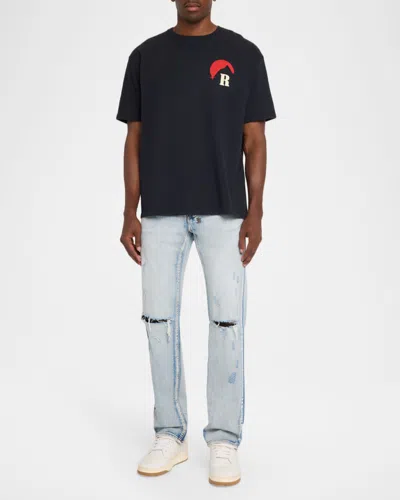 Rhude 'moonlight' T-shirt In Blue