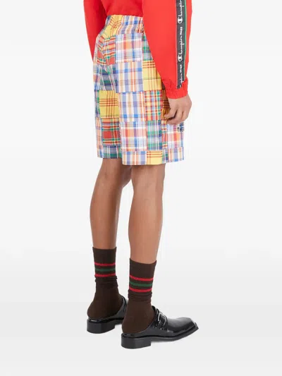 Champion Patchwork Checked Shorts In Multi