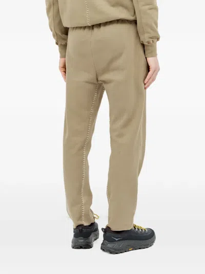 Space Available Artisan Topstitching Elasticated Trousers In Nude