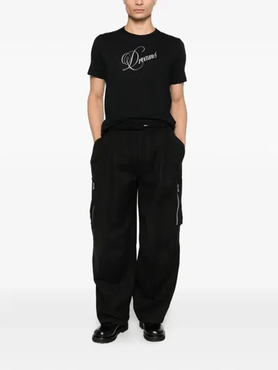 Ann Demeulemeester Baptist Printed T-shirt In Black