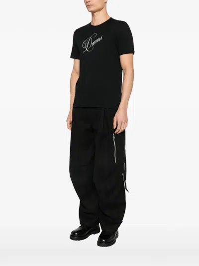 Ann Demeulemeester Baptist Printed T-shirt In Black