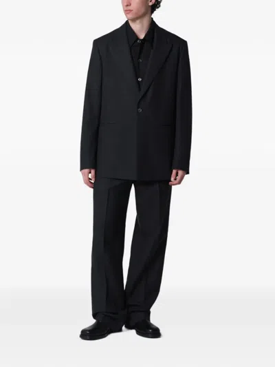 Namacheko Single-breasted Jacket Grey Pattern In Wool In Black