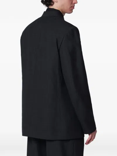 Namacheko Single-breasted Jacket Grey Pattern In Wool In Black