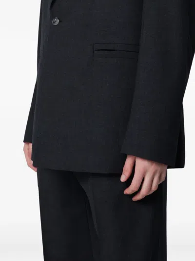 Namacheko Single-breasted Jacket Grey Pattern In Wool In Black