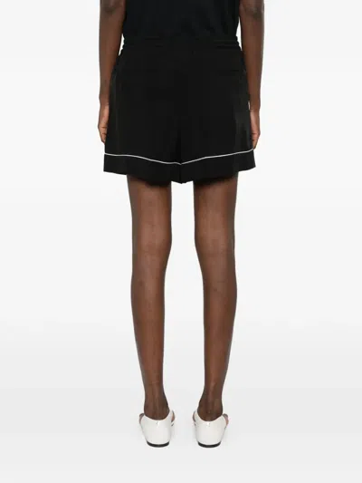 Sportmax Piped Drawstring Shorts In Black
