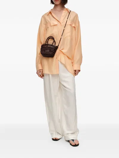 Bimba Y Lola Flap-pocket Silk Shirt In Multi
