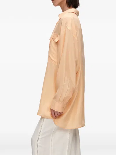 Bimba Y Lola Flap-pocket Silk Shirt In Multi