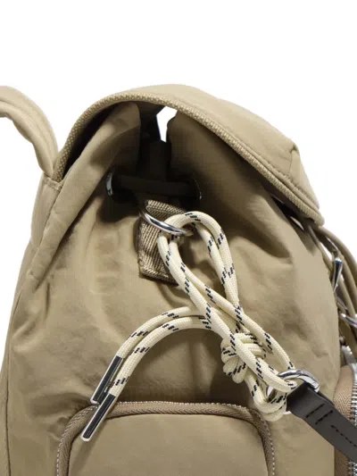 Bimba Y Lola Nylon Multi-pocket Backpack In Gray