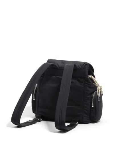 Bimba Y Lola Buckle-strap Drawstring Backpack In Black