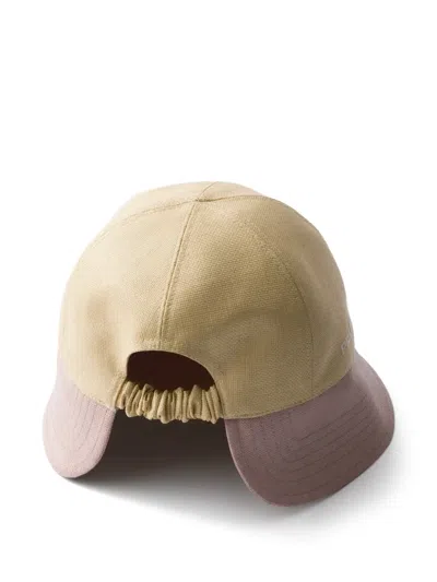 Prada Canvas Hat In Gray