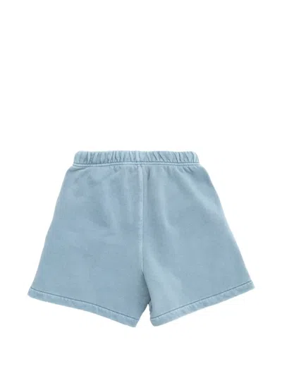 Essentials Logo-print Shorts In Blue