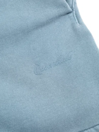 Essentials Logo-print Shorts In Blue