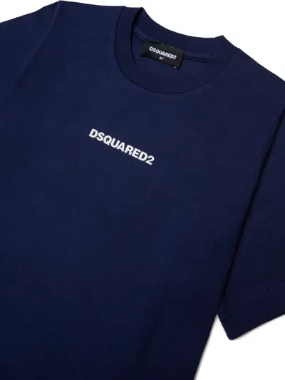 Dsquared2 Logo-print T-shirt In Blue
