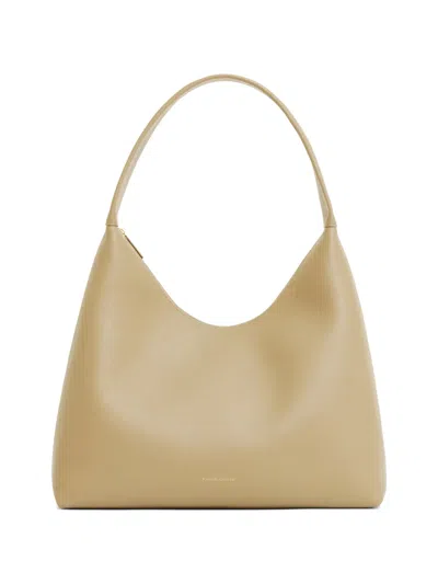 Mansur Gavriel Medium Candy Leather Shoulder Bag In Neutral